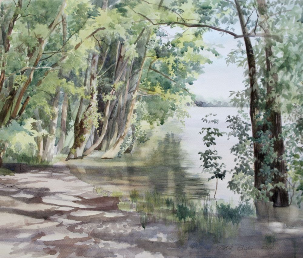 Kint van a Duna akvarell, papír 40x60 cm 2014.