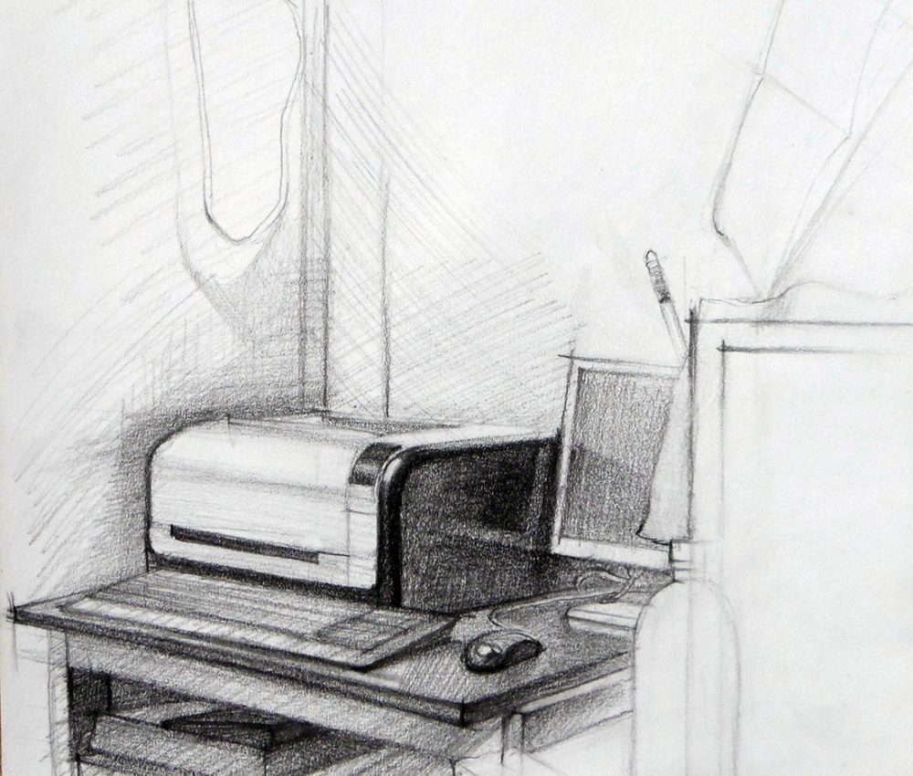 Nyomtató ceruza, papír 2011.